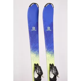 Kinder/Junior Ski SALOMON QST MAX jr., BLUE/yellow + Atomic Ezytrak 5 ( TOP Zustand )