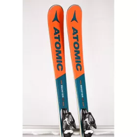 skidor ATOMIC REDSTER XT Orange/blue, Power WOODCORE, TITANIUM energyzed + Atomic Mercury 11
