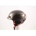 ski/snowboard helmet CEBE DUSK, grey/red, adjustable
