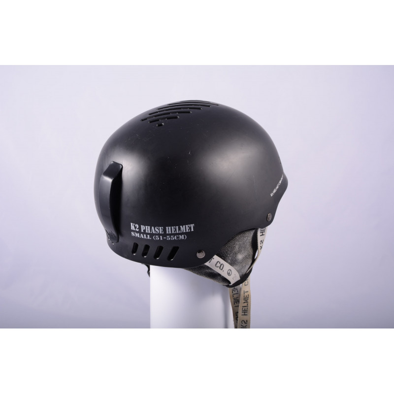 lyžiarska/snowboardová helma K2 PHASE, BLACK/grey, nastaviteľná