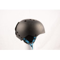 lyžiarska/snowboardová helma SALOMON JIB Black/blue, nastaviteľná