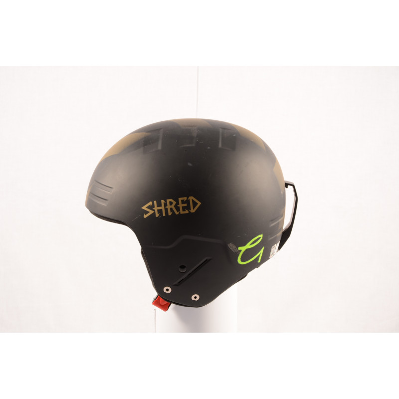 lyžiarska/snowboardová helma SHRED BASHER NOSHOCK helmet, Black/gold, FIS norm ( NOVÁ )