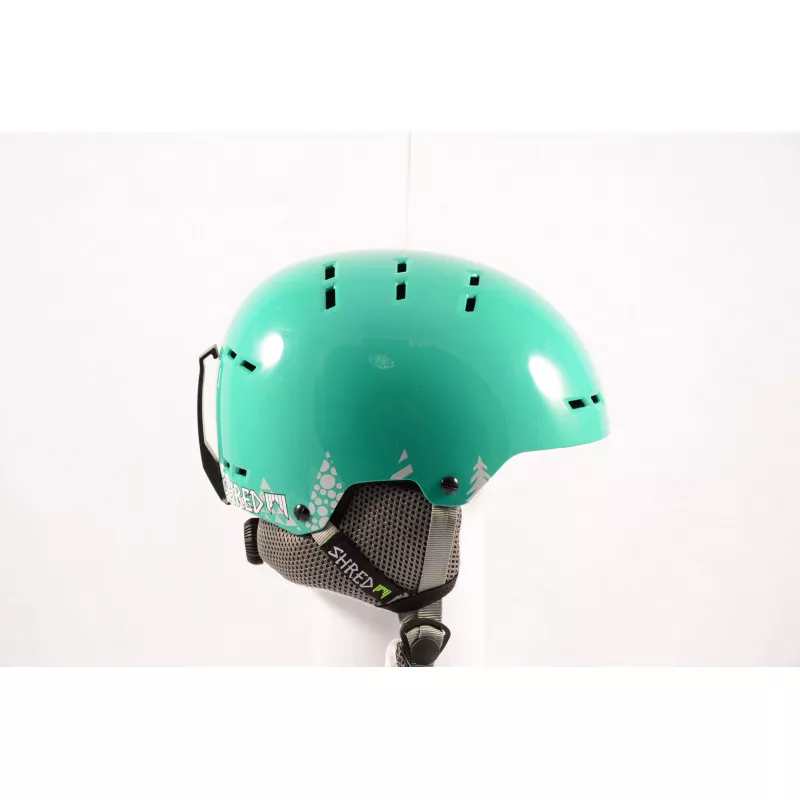casque de ski/snowboard SHRED BUMPER NOSHOCK WARM TIMBER green, réglable ( NEUF )