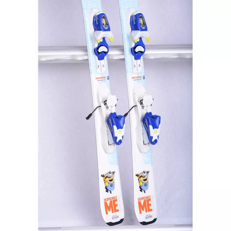 children's/junior skis ROSSIGNOL DESPICABLE ME, Minion + Rossignol KIDX 4.5 ( TOP condition )