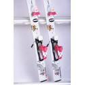 detské/juniorské lyže ROSSIGNOL PRINCESS STAR white/pink + Rossignol KIDX 2.5 white ( TOP stav )