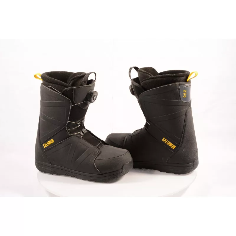 snowboardové topánky SALOMON FACTION BOA, BRONZE comfort, BOA technology, BLACK/yellow