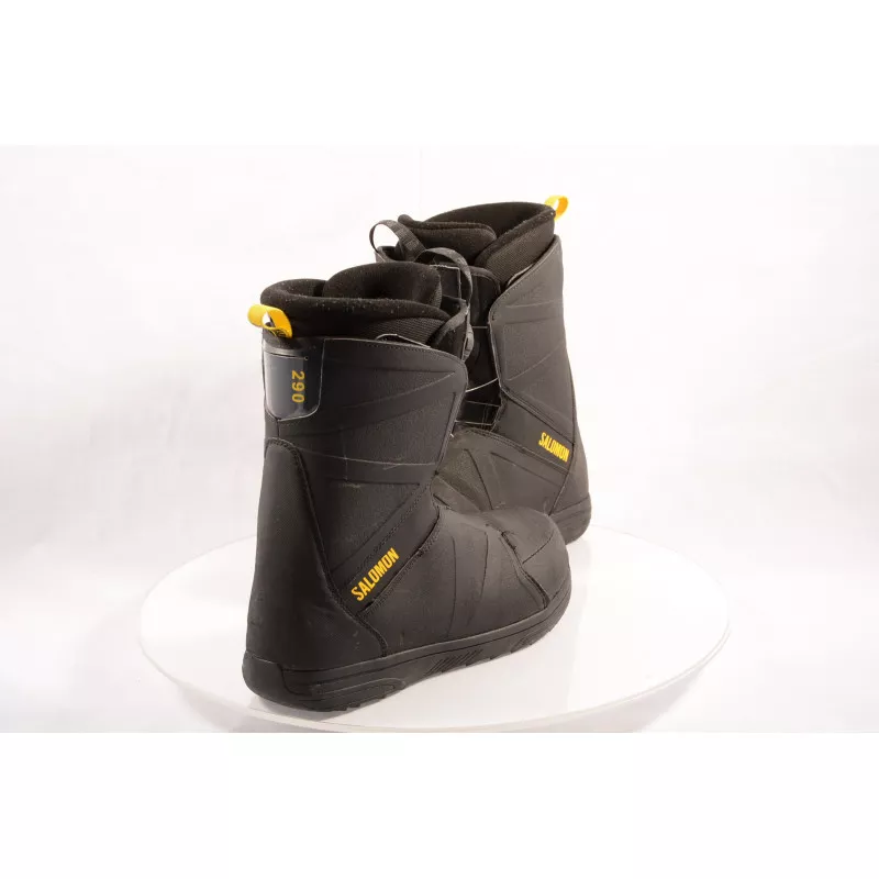 snowboard schoenen SALOMON FACTION BOA, BRONZE comfort, BOA technology, BLACK/yellow