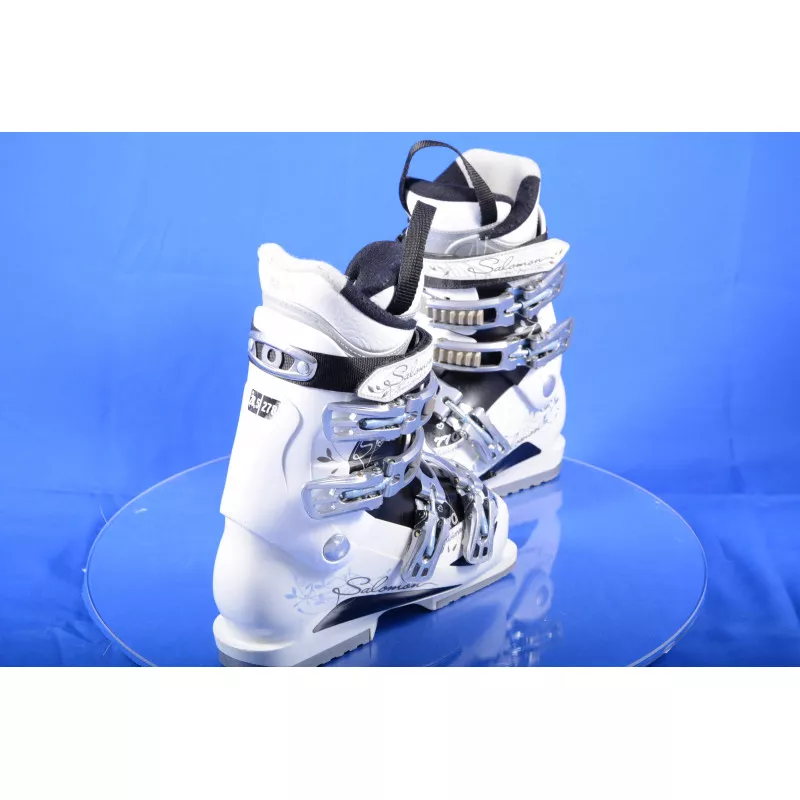 botas esquí mujer SALOMON DIVINE 770 W, micro, macro, EXTENDED lever, white/black