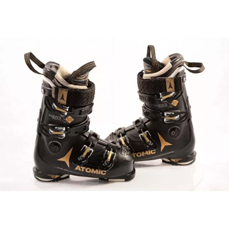 dames skischoenen ATOMIC HAWX PRIME 100 W, THINSULATE, MEMORY FIT, 3D GOLD, SOLE FLEX, canting ( TOP staat )
