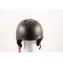 casco da sci/snowboard SALOMON JIB Black/red, regolabile