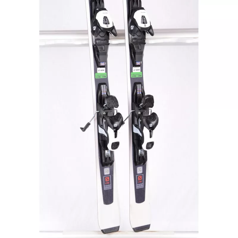 ski's SALOMON XDR FOCUS 2019 BLACK/white, all mountain + Salomon L 10 lithium ( TOP staat )