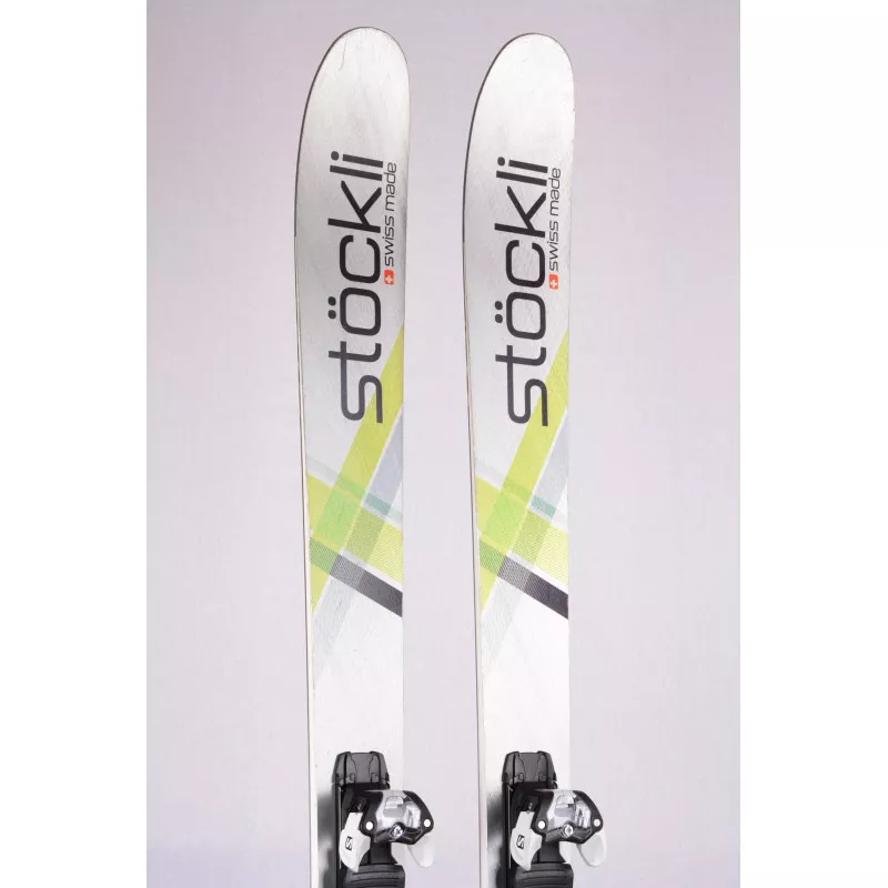freeride ski's STOCKLI STORMRIDER 105 SILV/GR 2019 + Salomon Warden 13 ( zoals NIEUW )