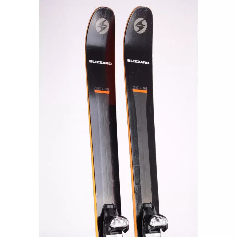 freeride skis BLIZZARD ZERO G 108 CARBON DRIVE 2019, grip walk, partial TWINTIP + Marker Griffon 13 ( TOP condition )