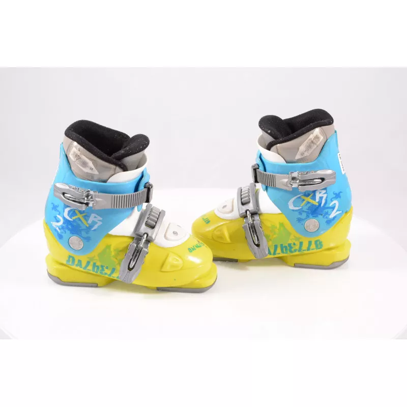 botas esquí niños DALBELLO CXR 2, ratchet buckle, BLUE/yellow