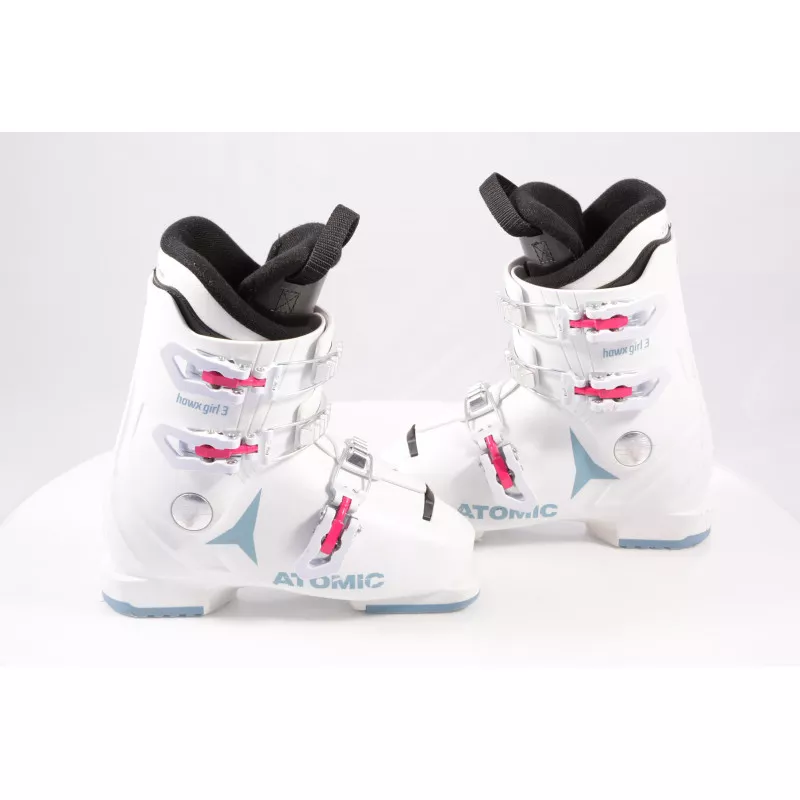 chaussures ski enfant/junior ATOMIC HAWX GIRL 3, 2020, WHITE/denim blue, macro
