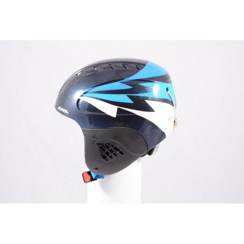 lyžiarska/snowboardová helma ALPINA CARAT 2018, black/blue, einstellbar ( TOP stav )