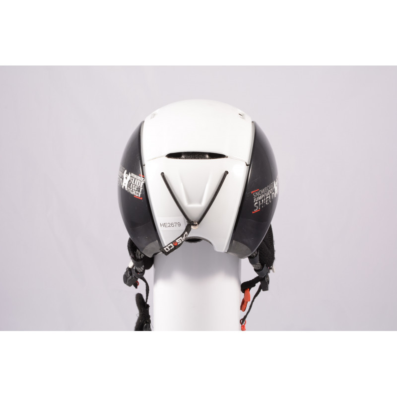 lyžiarska/snowboardová helma CASCO SNOW SHIELD, BLACK/white, nastaviteľná