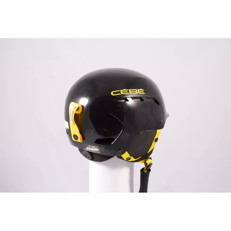 lyžiarska/snowboardová helma CEBE DUSK 2019, BLACK/yellow, nastaviteľná