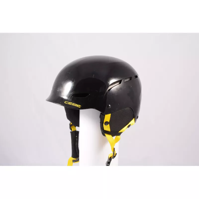 lyžiarska/snowboardová helma CEBE DUSK 2019, BLACK/yellow, nastaviteľná