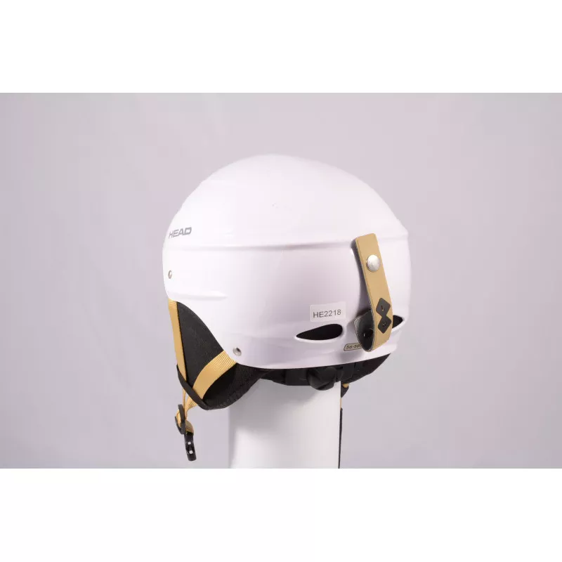 casque de ski/snowboard HEAD 2020 WHITE/brown, réglable ( en PARFAIT état )