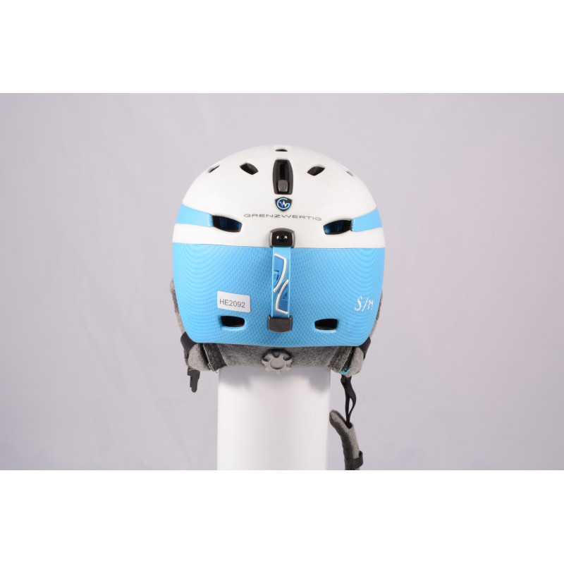 casco da sci/snowboard PRET EFFECT GRENZWERTIG 2019, WHITE/blue, Air ventilation, regolabile