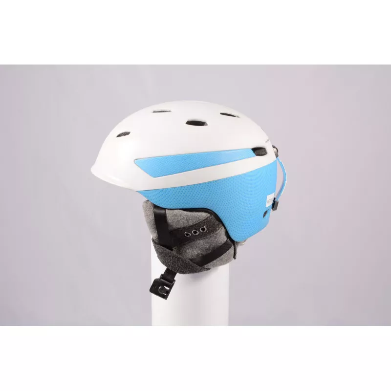 Skihelm/Snowboard Helm PRET EFFECT GRENZWERTIG 2019, WHITE/blue, Air ventilation, einstellbar