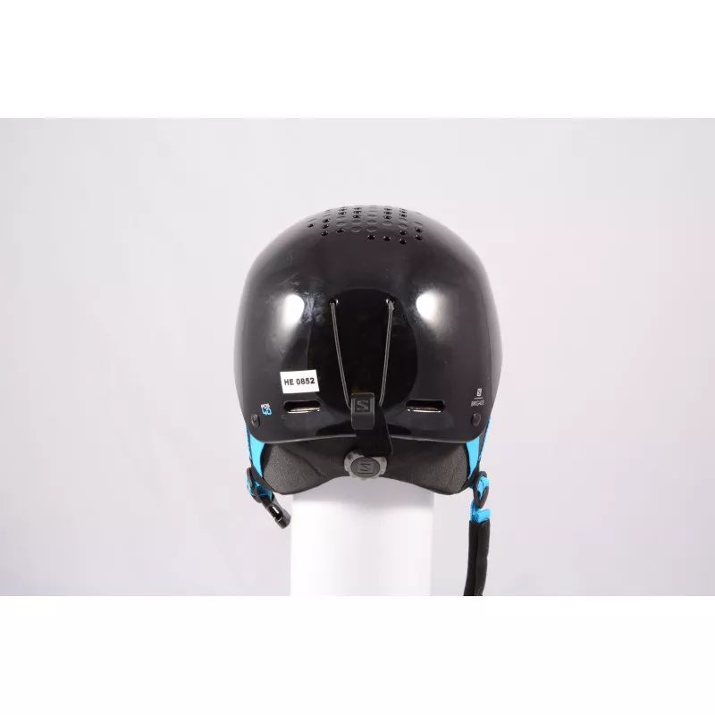 skidhjälm/snowboardhjälm SALOMON BRIGADE 2020, Black/blue, justerbar ( TOP-tillstånd )