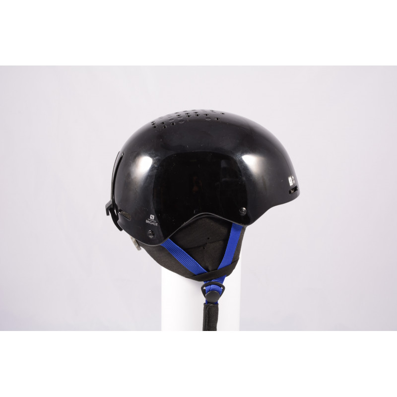 lyžiarska/snowboardová helma SALOMON BRIGADE 2020, Black/dark blue, nastaviteľná ( TOP stav )