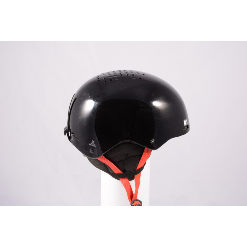 ski/snowboard helmet SALOMON BRIGADE 2020, Black/red, adjustable ( TOP condition )