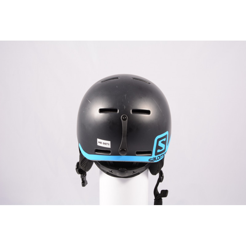 casque de ski/snowboard SALOMON GROM BLACK 2020, Black/blue, réglable