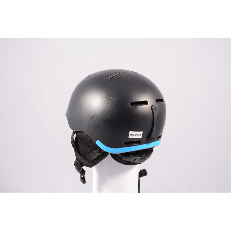casque de ski/snowboard SALOMON GROM BLACK 2020, Black/blue, réglable