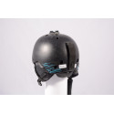 lyžiarska/snowboardová helma SALOMON JIB Stickers, Black/blue, nastaviteľná