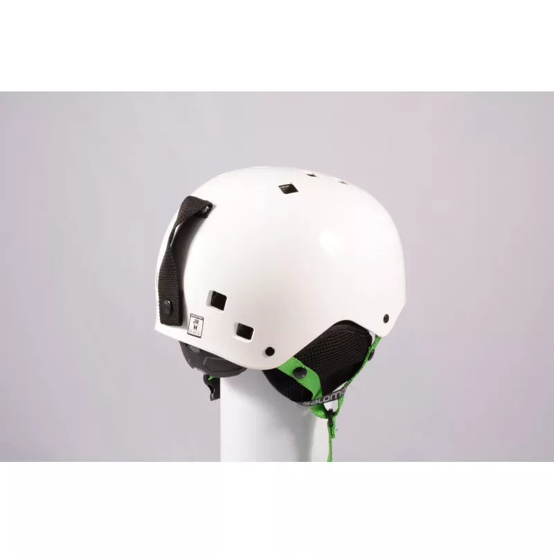 casque de ski/snowboard SALOMON JIB, WHITE/green, réglable