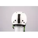 casque de ski/snowboard SALOMON JIB, WHITE/green, réglable