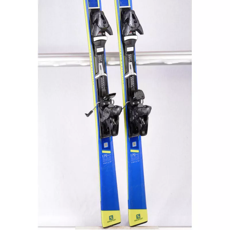 ski's SALOMON SMAX X9 Ti 2020, EDGE AMPFLIER, grip walk, woodcore, titan + Salomon Z11 ( TOP staat )