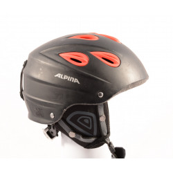 skihelm/snowboardhelm ALPINA JUNTA black/red, verstelbaar