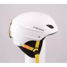casco de esquí/snowboard HEAD 2020 WHITE/yellow, ajustable ( condición TOP )