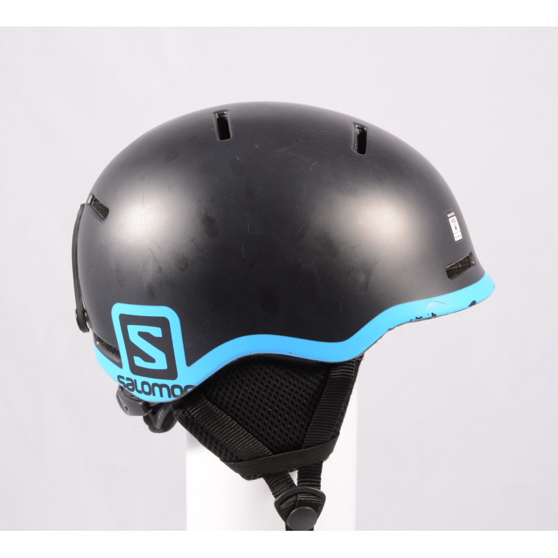 lyžiarska/snowboardová helma SALOMON GROM BLACK 2020, Black/blue, einstellbar ( TOP stav )