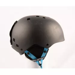lyžiarska/snowboardová helma SALOMON JIB Black/blue, nastaviteľná