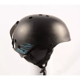 ski/snowboard helmet SALOMON JIB Stickers, Black/blue, adjustable