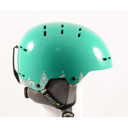 casco de esquí/snowboard SHRED BUMPER NOSHOCK WARM TIMBER green, ajustable ( NUEVO )