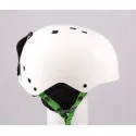 ski/snowboard helmet SALOMON JIB, WHITE/green, adjustable
