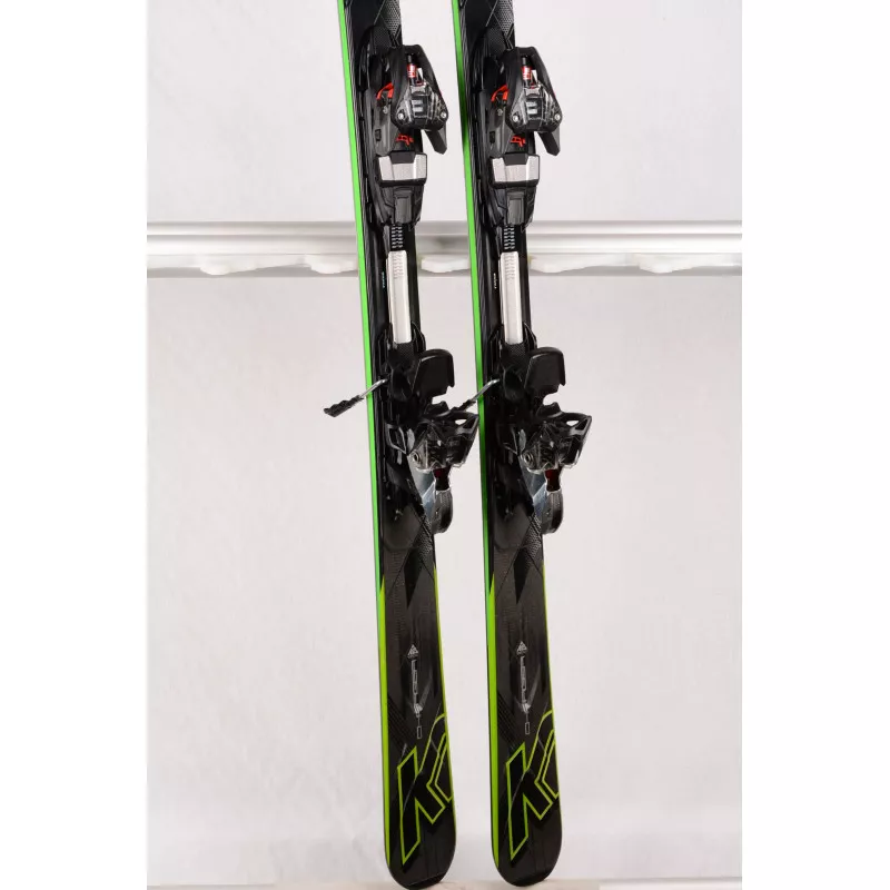 skidor K2 AMP CHARGER RX, Metal laminate, Speedrocker, woodcore, titan + Marker XCELL 12