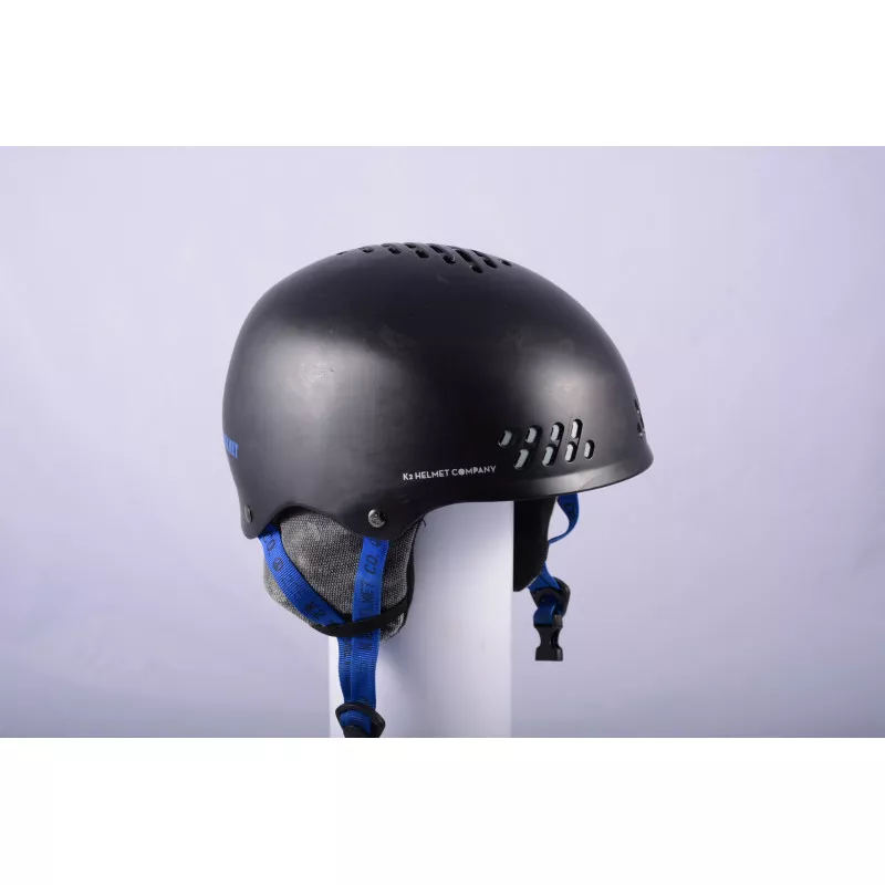 ski/snowboard helmet K2 PHASE, BLACK/blue, adjustable ( TOP condition )