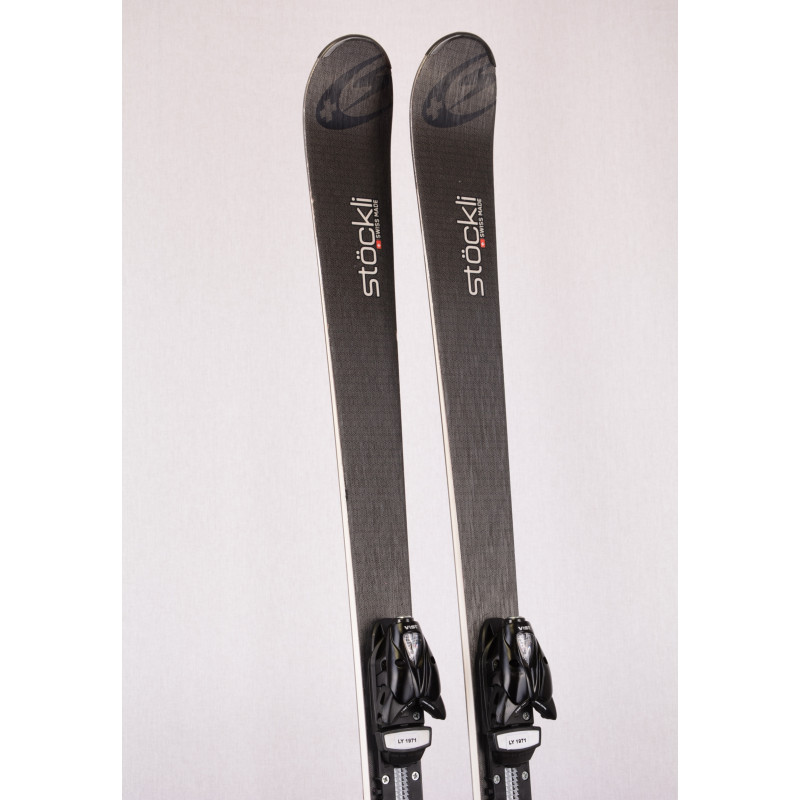 skis STOCKLI SPIRIT GLOBE black, Woodcore, Titanium + VIST 412
