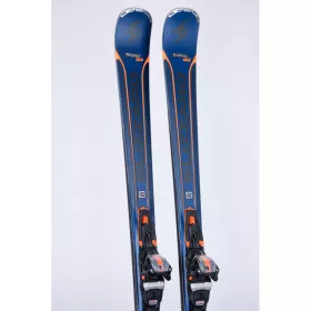ski's BLIZZARD QUATTRO 7.4 Ti, BLUE/orange, IQ system, Woodcore, Carbon, Titanium + Marker Power 12 TCX ( TOP staat )