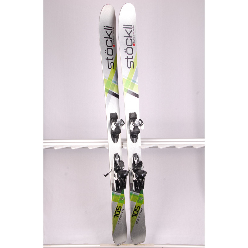 freeride skis STOCKLI STORMRIDER 105 SILV/GR 2019 + Salomon Warden 11 ( like NEW )