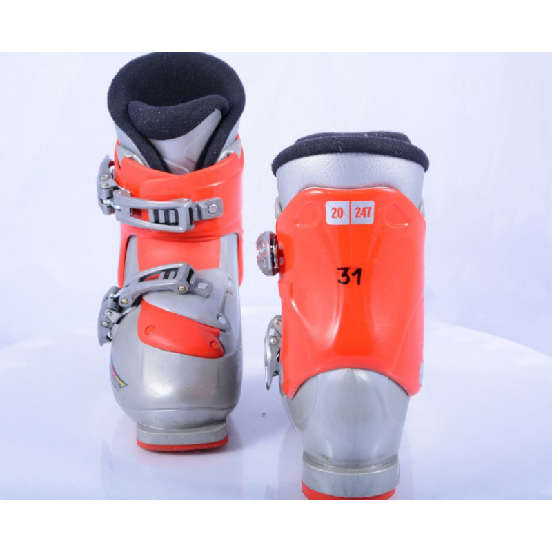 children's/junior ski boots SALOMON T2 grey/red ( TOP condition )