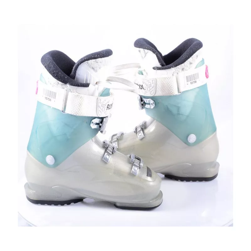 women's ski boots ROSSIGNOL KELIA 70, micro, macro, WOMEN specific design, GREY/turqoise