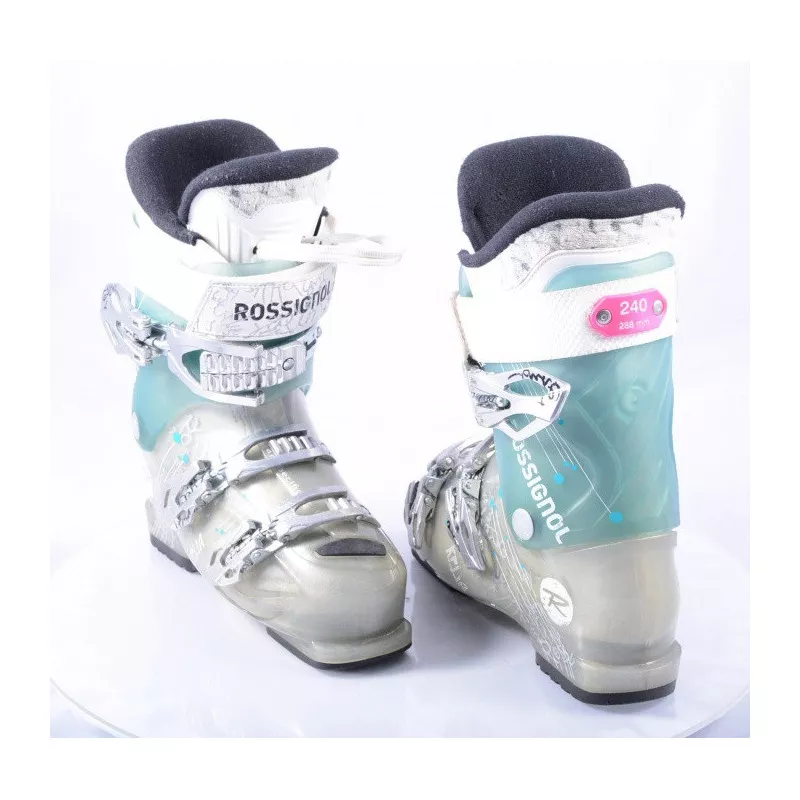 dames skischoenen ROSSIGNOL KELIA 70, micro, macro, WOMEN specific design, GREY/turqoise